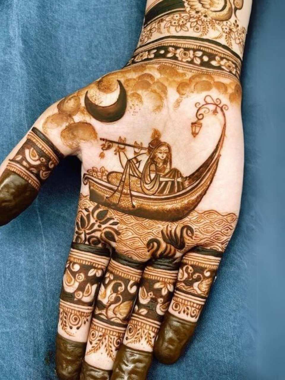 Baby Shower Mehndi Design 7 by Anushka Mehndi Goa