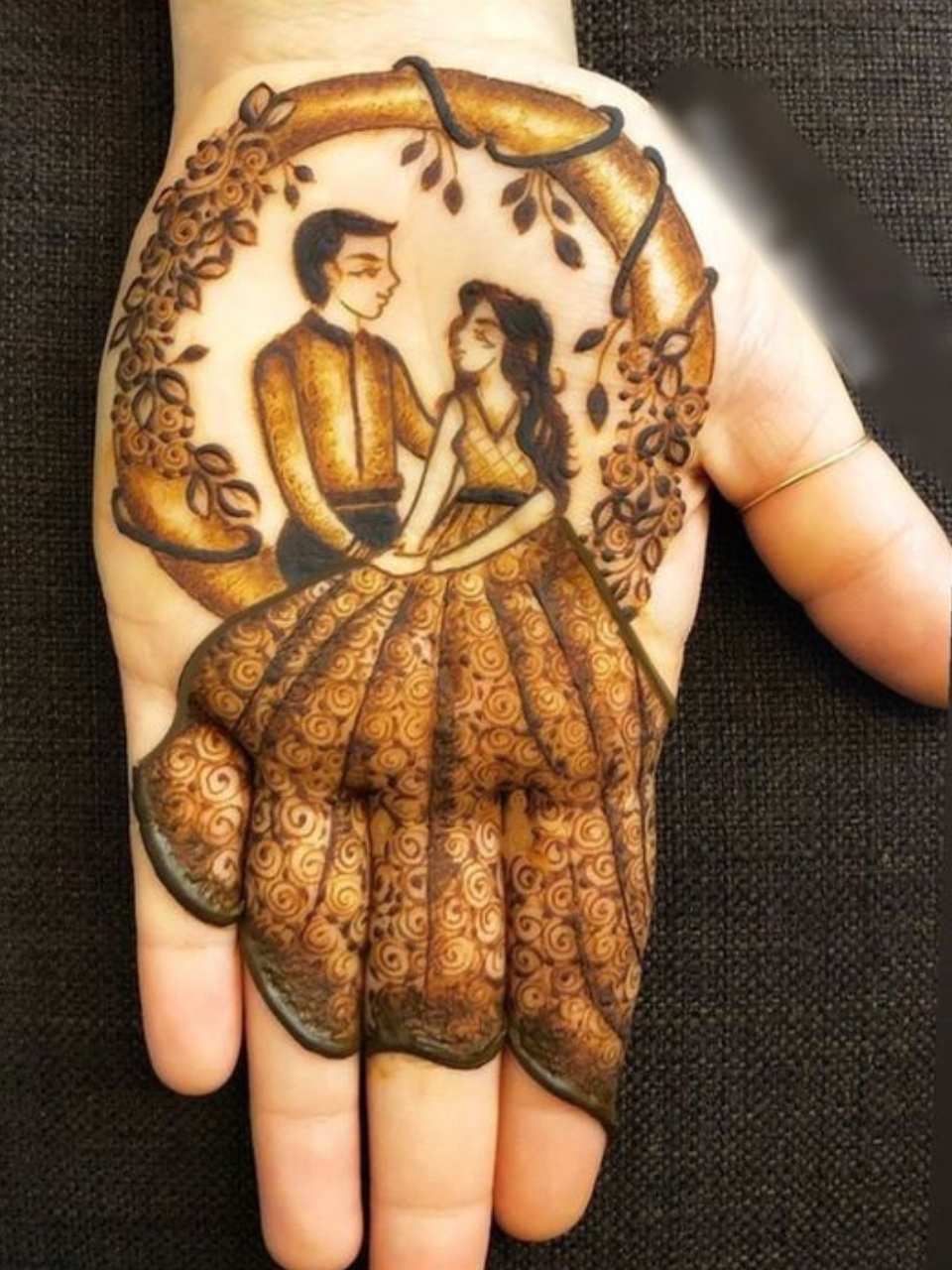 Baby Shower Mehndi Design 10 by Anushka Mehndi Goa