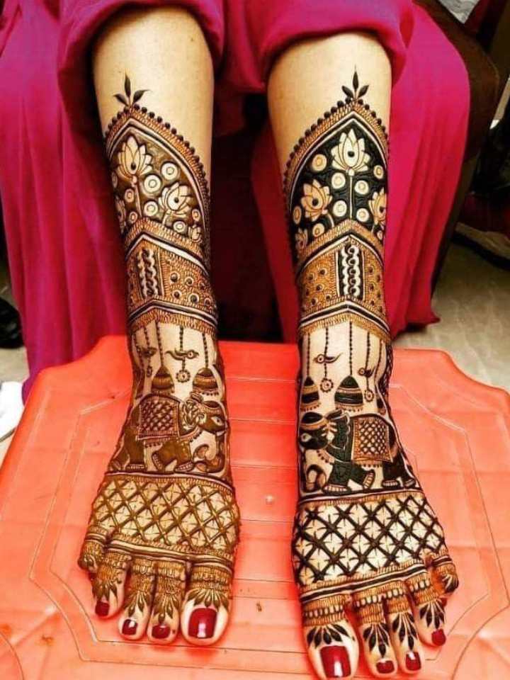 Bridal Mehndi Design 5 by Anushka Mehndi Goa