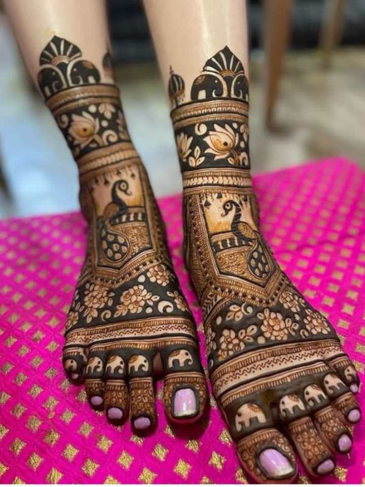 Bridal Mehndi Design 7 by Anushka Mehndi Goa